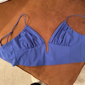 Zara blue corset